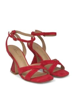 Alma En Pena Basqueland - Sandalias De Tacón - Rojo -Alma En Pena 0505b97882e248b0b24b1c74138e5855