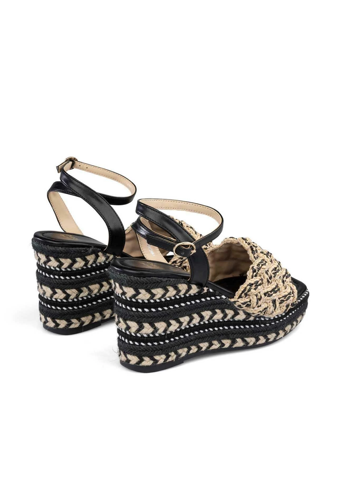 Alma En Pena Caney - Sandalias De Cuña - Black 5 Alma En Pena Caney - Sandalias De Cuña - Black - Imagen 3