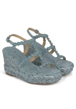Alma En Pena Hualde - Sandalias De Cuña - Azul -Alma En Pena 163fa1dd400a4c309450e03544e60c7b