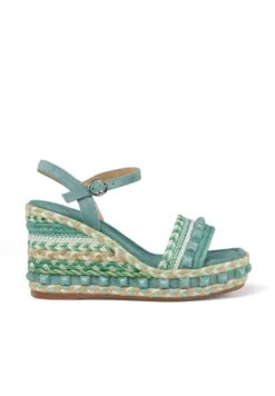 Alma En Pena Sevillano - Sandalias De Cuña - Verde