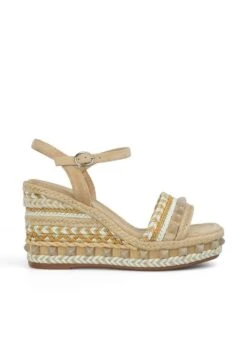 Alma En Pena Sevillano - Sandalias De Cuña - Arena