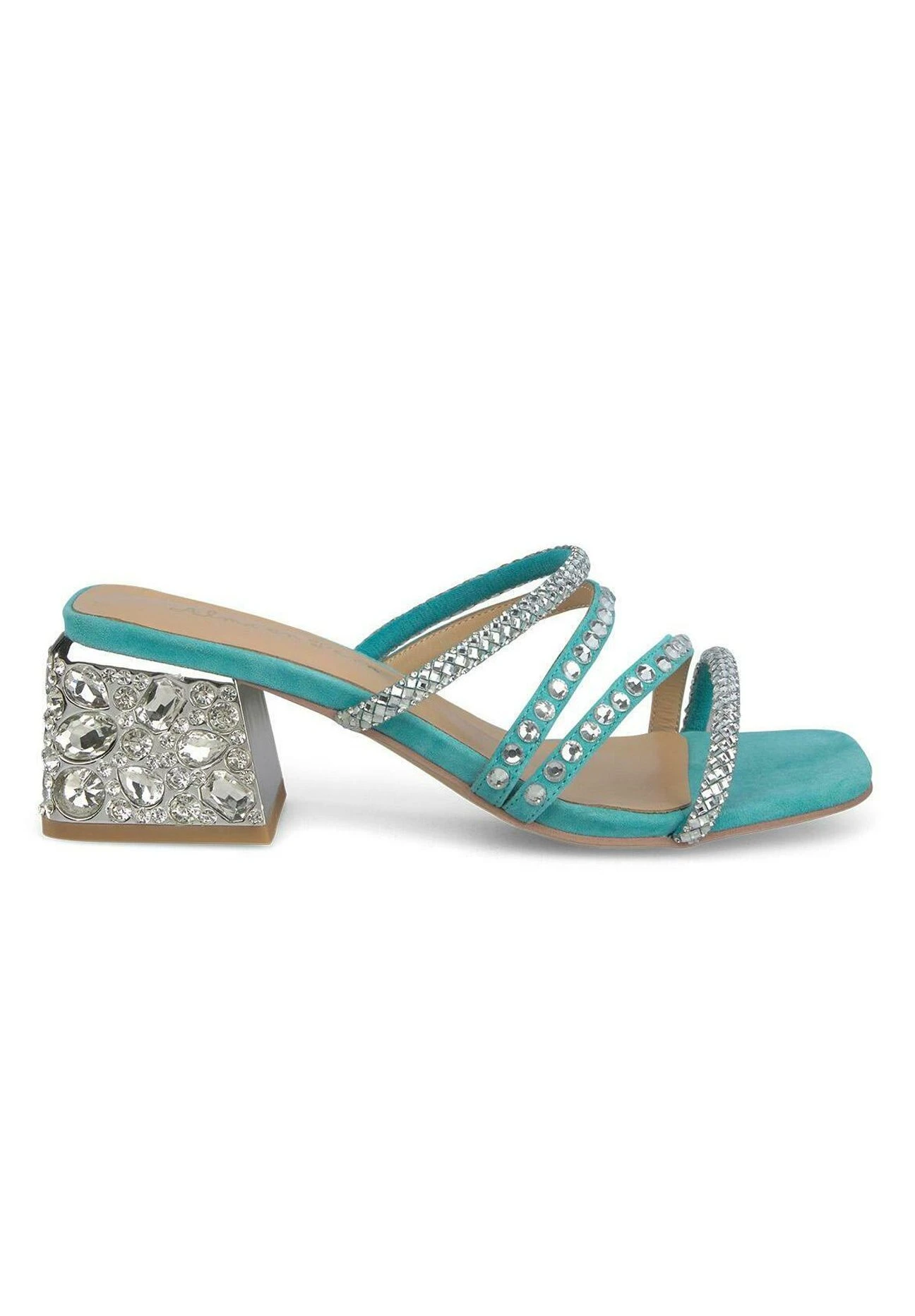 Alma En Pena Jaspin - Sandalias Planas - Turquesa 3 Alma En Pena Jaspin - Sandalias Planas - Turquesa