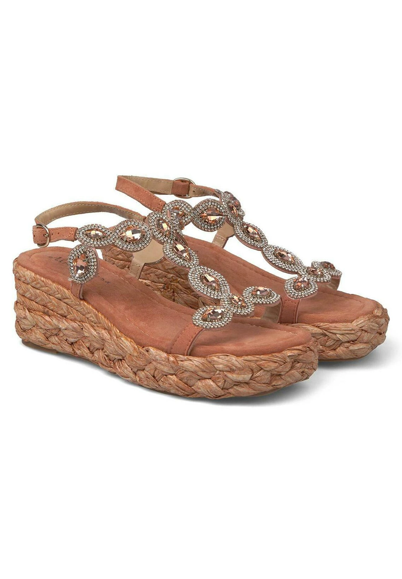 Alma En Pena Sandalias De Cuña - Teja 4 Alma En Pena Sandalias De Cuña - Teja - Imagen 2