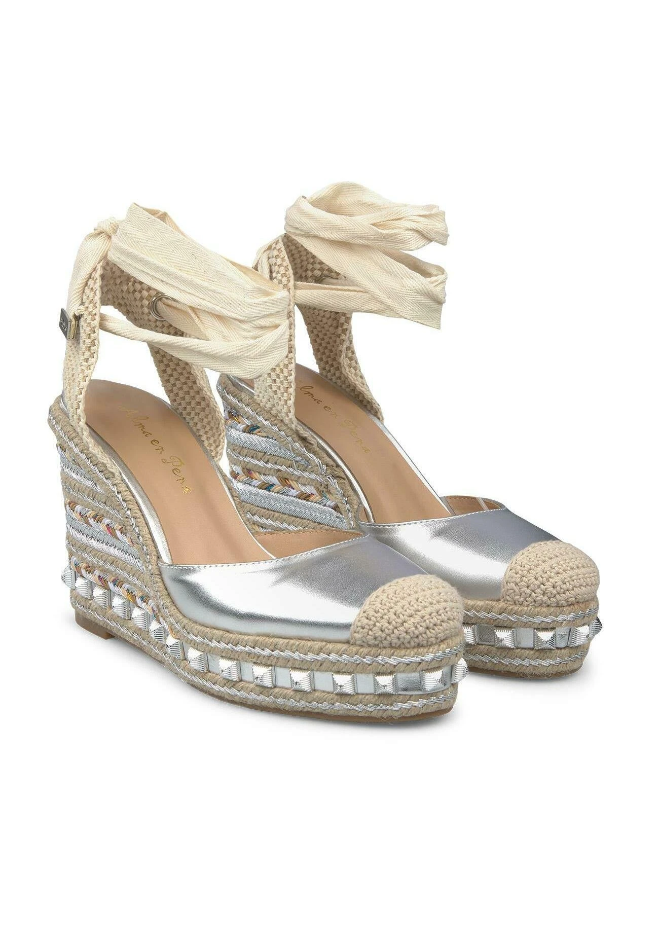 Alma En Pena Gomez - Zapatos De Salón Con Cordones - Plata 4 Alma En Pena Gomez - Zapatos De Salón Con Cordones - Plata - Imagen 2