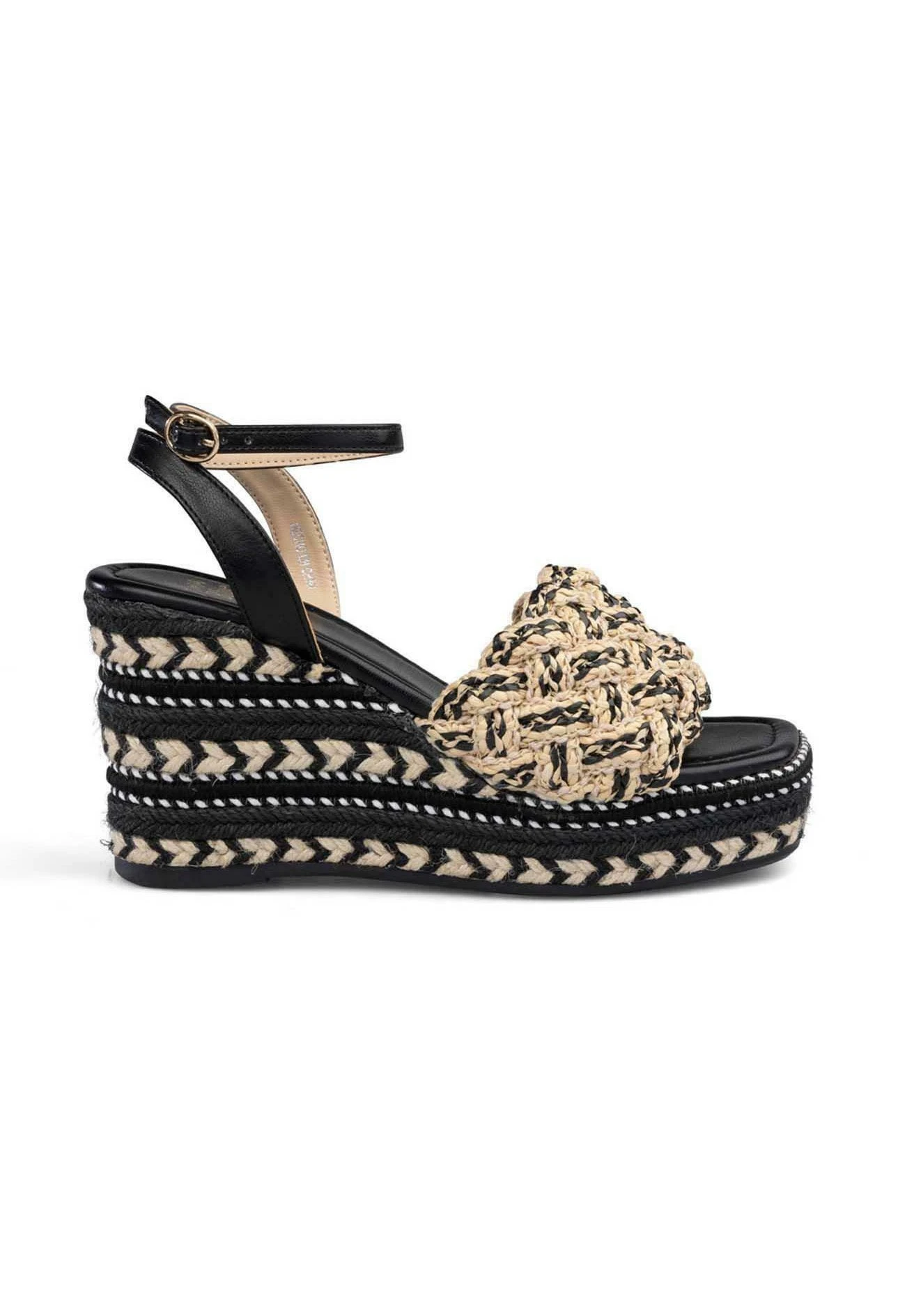 Alma En Pena Caney - Sandalias De Cuña - Black 3 Alma En Pena Caney - Sandalias De Cuña - Black