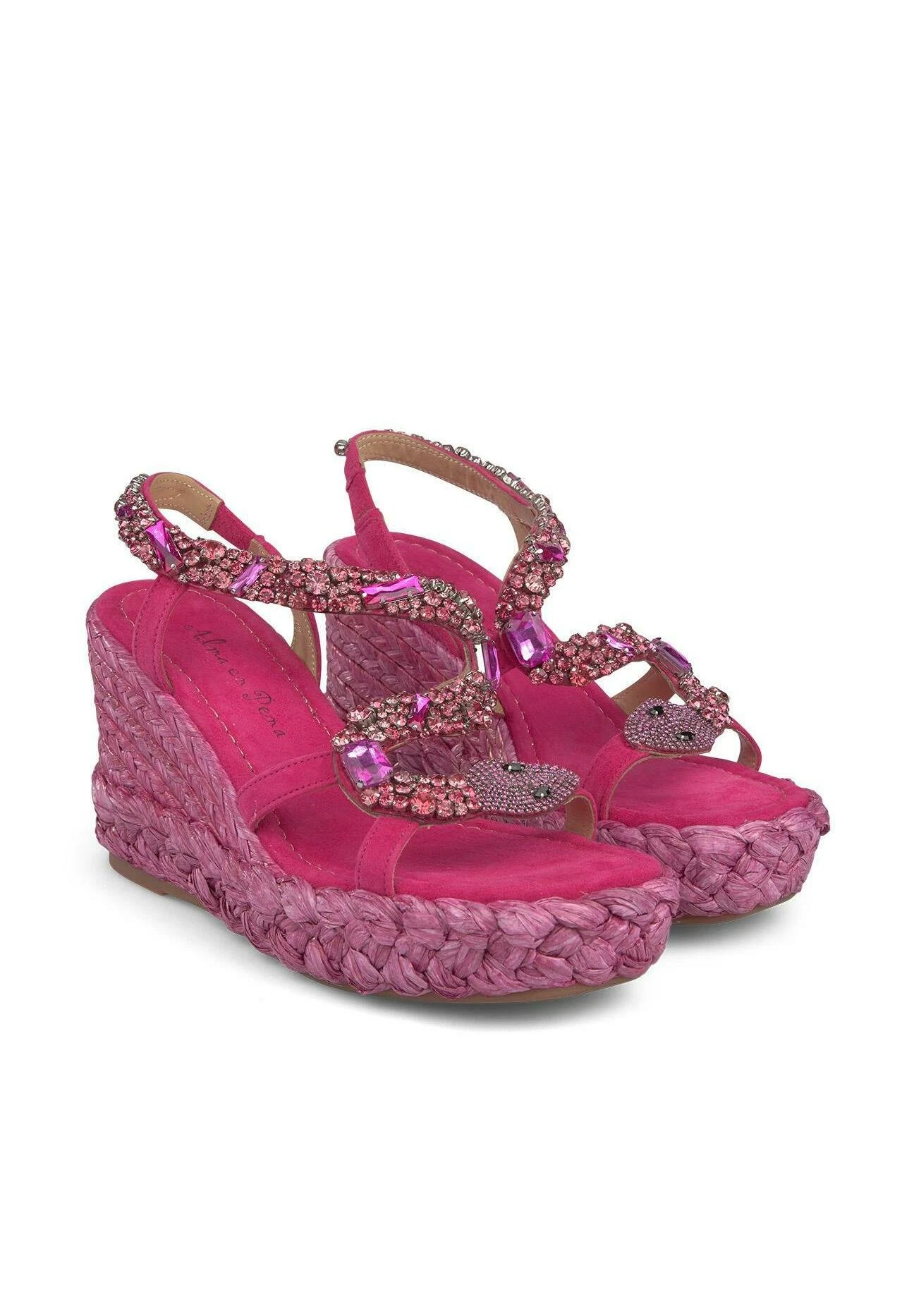 Alma En Pena Ibañez - Sandalias De Cuña - Rosa 4 Alma En Pena Ibañez - Sandalias De Cuña - Rosa - Imagen 2
