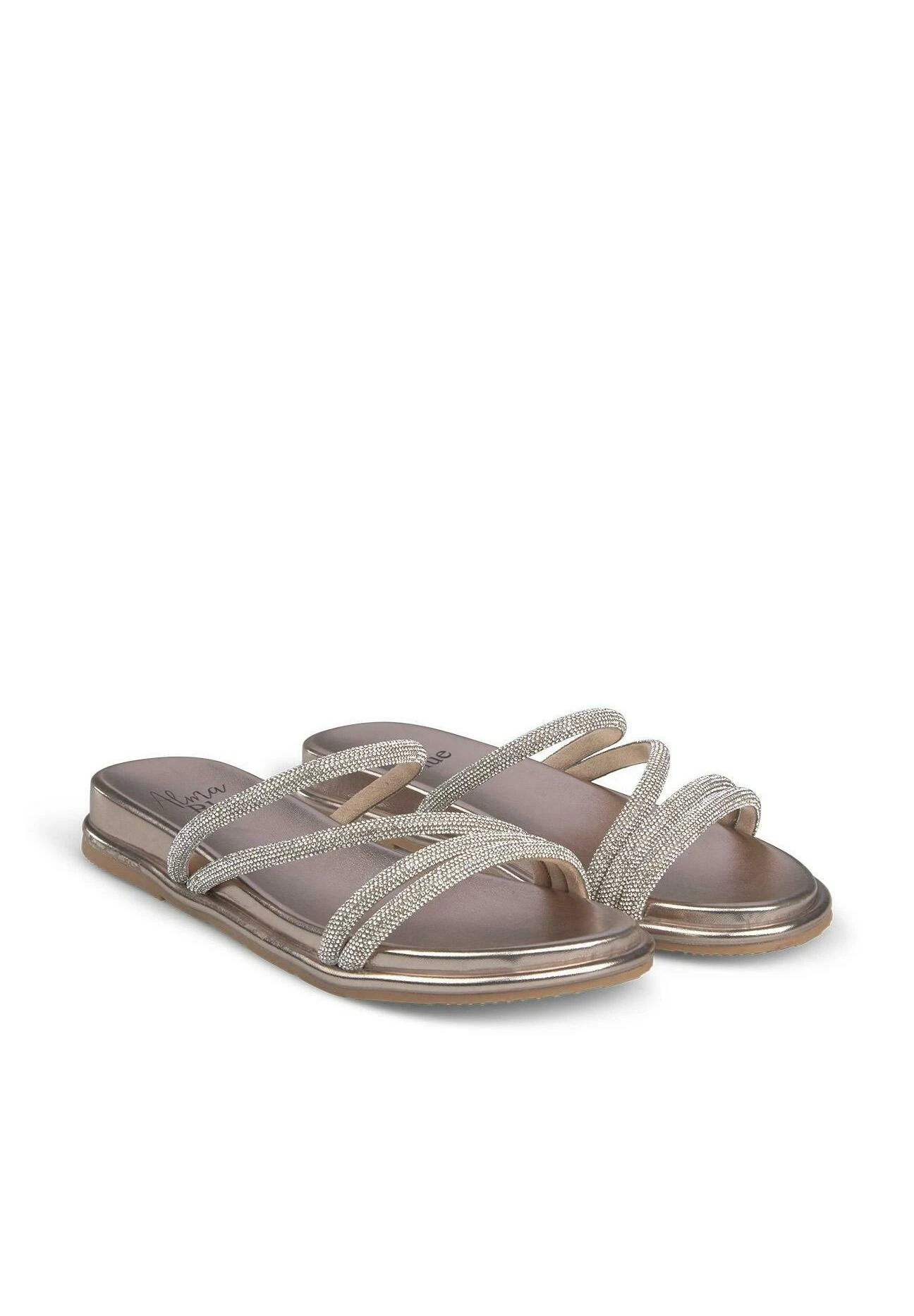 Alma En Pena Ivar - Sandalias Planas - Bronce 4 Alma En Pena Ivar - Sandalias Planas - Bronce - Imagen 2