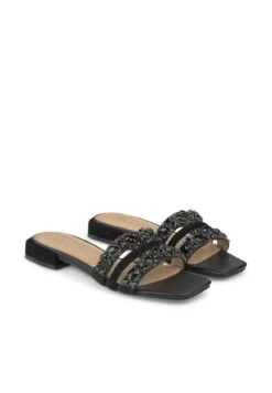 Alma En Pena Muli - Sandalias Planas - Black -Alma En Pena 623526de7ef34164b37eff3af385b655
