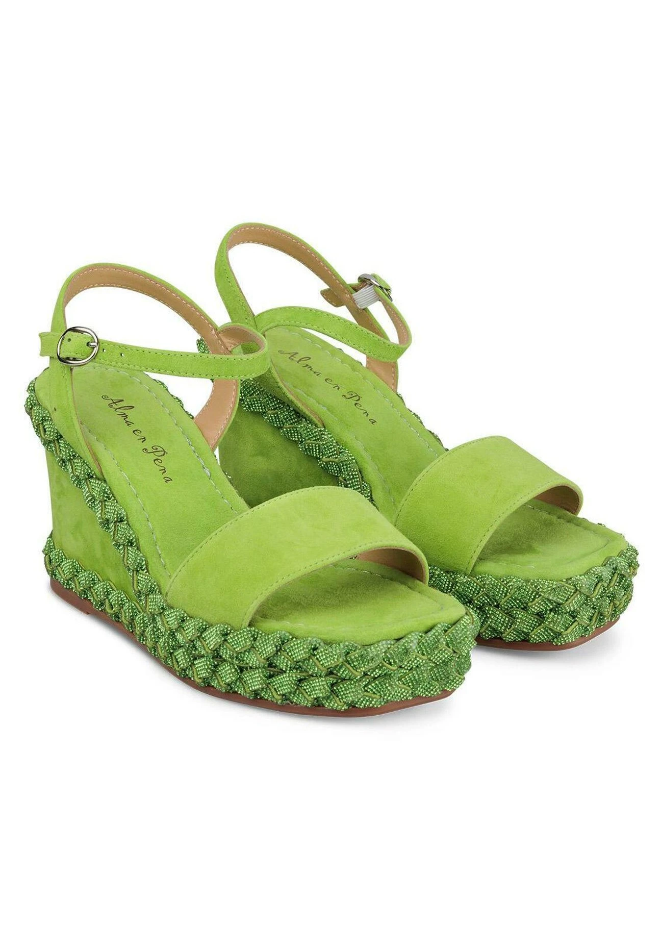 Alma En Pena Narsen - Sandalias Con Plataforma - Verde 4 Alma En Pena Narsen - Sandalias Con Plataforma - Verde - Imagen 2