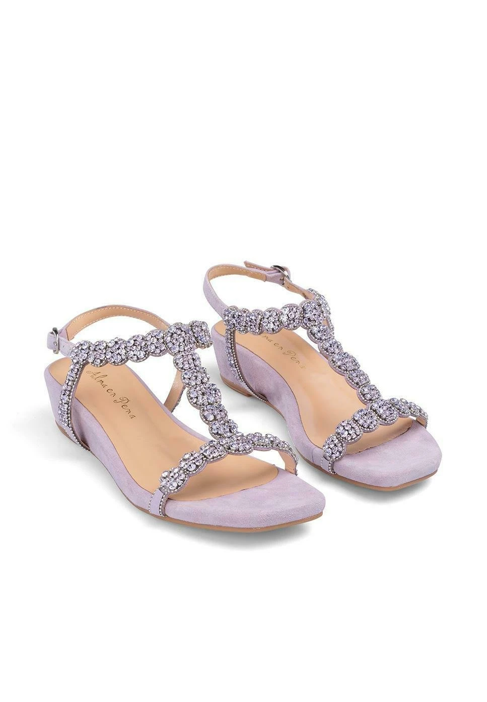 Alma En Pena Alcaraz - Sandalias De Cuña - Lila 4 Alma En Pena Alcaraz - Sandalias De Cuña - Lila - Imagen 2