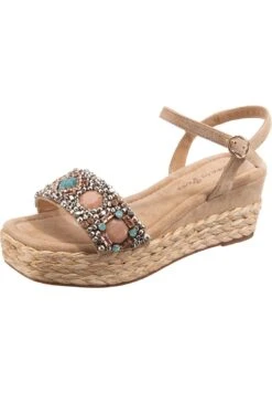 Alma En Pena Sandalias De Cuña - Beige -Alma En Pena 86ac13d46fe14a97a1fd59586e29c66d