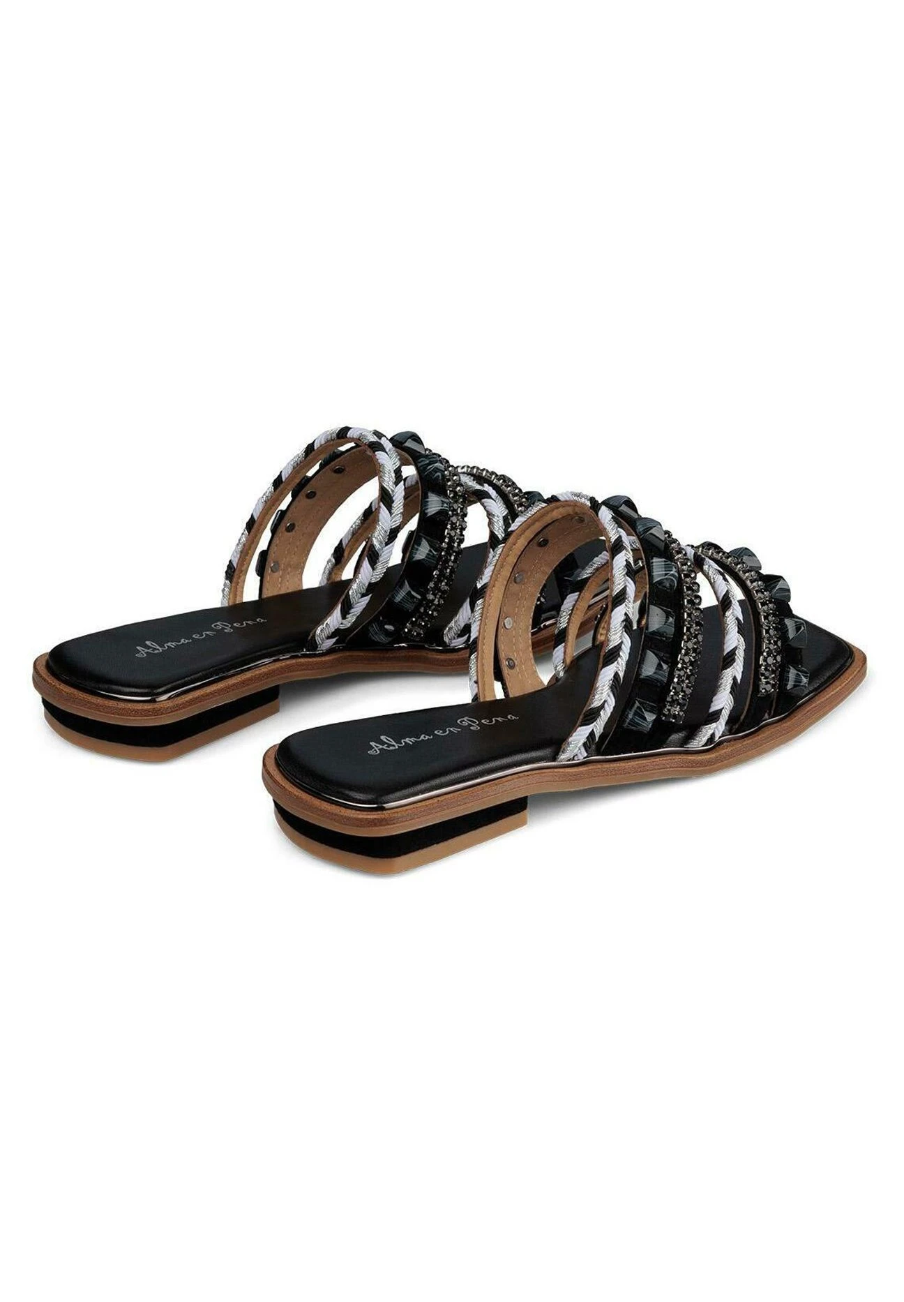 Alma En Pena Ebba - Sandalias Planas - Black 5 Alma En Pena Ebba - Sandalias Planas - Black - Imagen 3