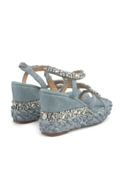 Alma En Pena Vera - Sandalias De Cuña - Azul -Alma En Pena 8dba0157588c4016b4351b3561a01fe9