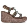 Alma En Pena Bermudez - Sandalias De Cuña - Marron -Alma En Pena a25854664e9e43fd8b6a1bee3a776837