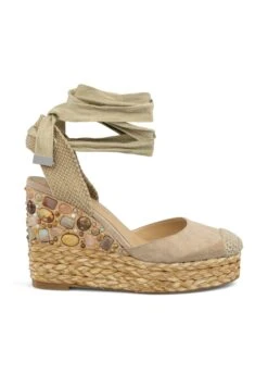 Alma En Pena Lacunza - Sandalias De Cuña - Arena