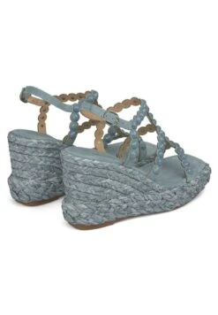 Alma En Pena Hualde - Sandalias De Cuña - Azul -Alma En Pena b65df8aa9c33421b9d9baa430e5f487d