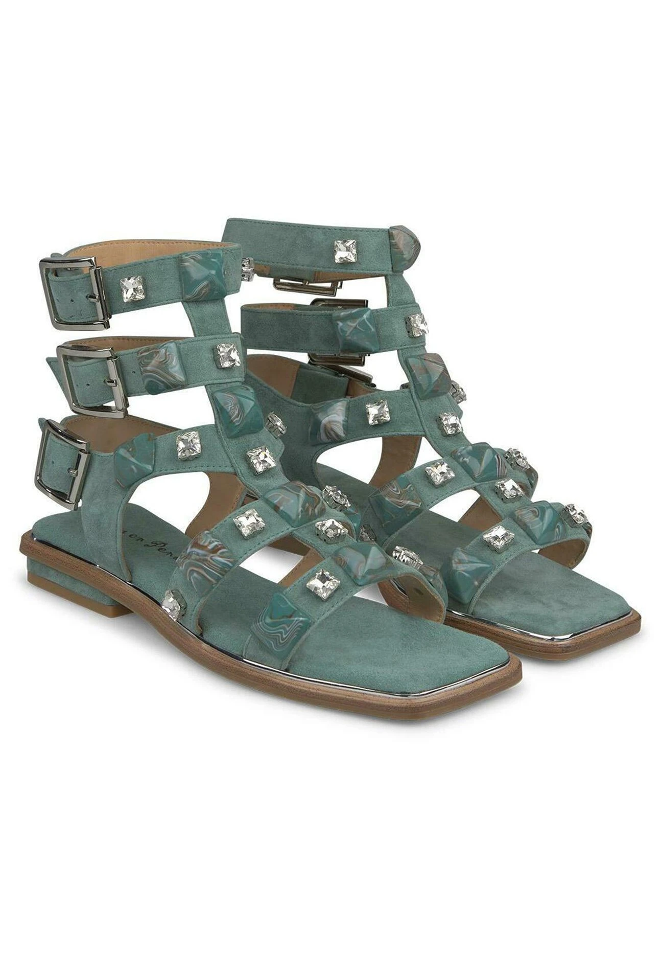 Alma En Pena Bloma - Sandalias - Verde 4 Alma En Pena Bloma - Sandalias - Verde - Imagen 2