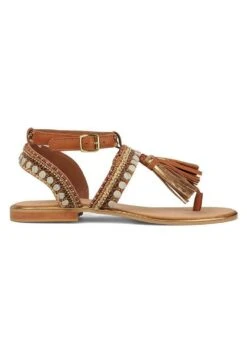 Alma En Pena Lyne - Sandalias De Dedo - Camel -Alma En Pena c754747db0b04346bf855a05ce3b4831
