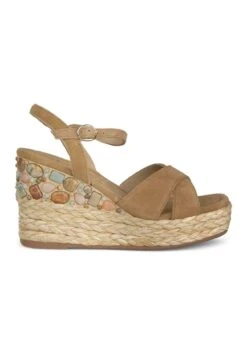 Alma En Pena Senosiain - Sandalias De Cuña - Camel