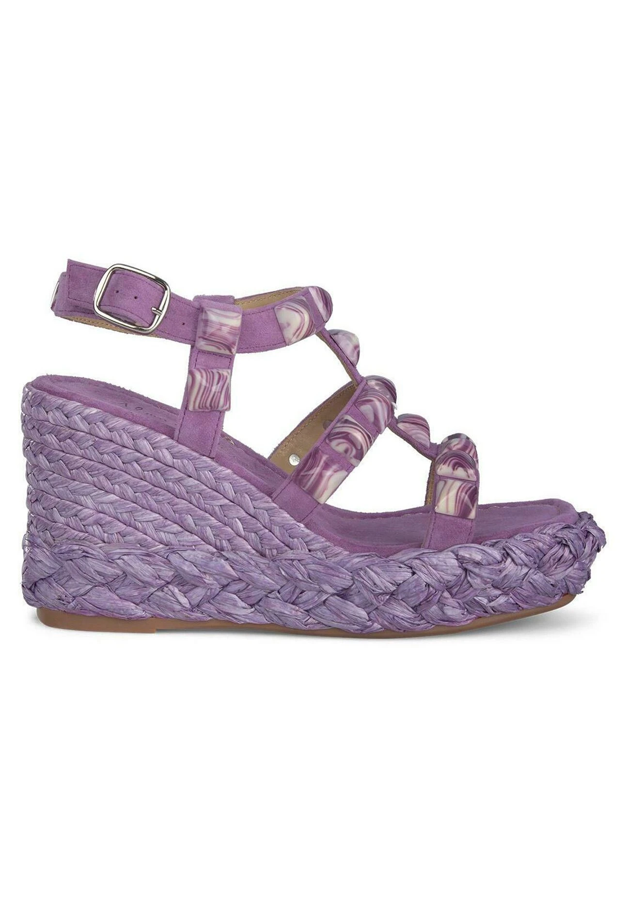 Alma En Pena Bermudez - Sandalias De Cuña - Morado 3 Alma En Pena Bermudez - Sandalias De Cuña - Morado