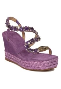Alma En Pena Sandalias De Cuña - Purple -Alma En Pena e800aafa11a1445b93f289df9c205fed