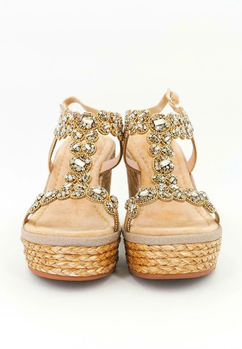 Alma En Pena Osaka - Sandalias De Cuña - Sand 6 Alma En Pena Osaka - Sandalias De Cuña - Sand - Imagen 4