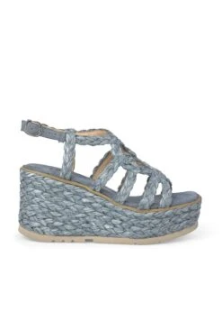 Alma En Pena Sundi - Sandalias De Cuña - Azul